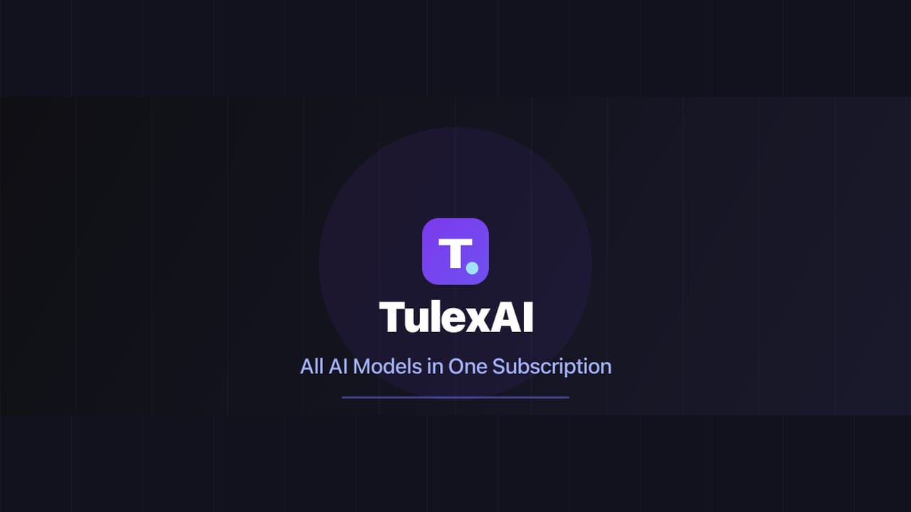 TulexAI logo with the phrase All AI Models in One Subscription.